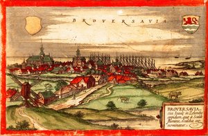 Brouwershaven, Zeeland, Niederlande von Georg and Hogenberg Franz (1535 90) Braun