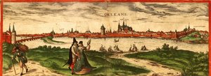 Orléans, Frankreich von Georg and Hogenberg Franz (1535 90) Braun