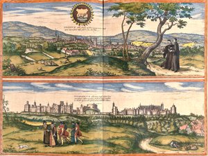 Oxford, Windsor, Schloss, Großbritannien von Georg and Hogenberg Franz (1535 90) Braun