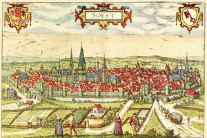 Soest, Deutschland von Georg and Hogenberg Franz (1535 90) Braun