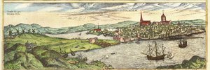 Stockholm, Schweden von Georg and Hogenberg Franz (1535 90) Braun