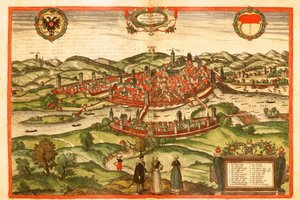 Schwäbisch Hall, Schwaben, Deutschland von Georg and Hogenberg Franz (1535 90) Braun