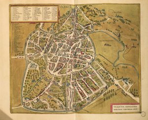 Vicenza aus Civitates Orbis Terrarum von Georg Braun von Georg Braun and Hogenberg Franz