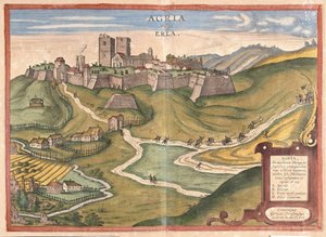 Eger, Ungarn (Gravur) von Georg Braun and Hogenberg Franz