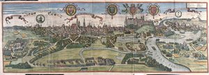 Krakau, Polen (Stich) von Georg Braun and Hogenberg Franz