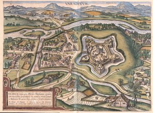 Oradea (oder Oradea Mare), Rumänien (Gravur) von Georg Braun and Hogenberg Franz