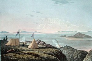 Blick auf das arktische Meer vom Mund des Coppermine River, Mitternacht, 20. Juli von George (after) Back