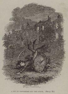 Ein Stück Pantomime hinter der Bühne von George (after) Cruikshank