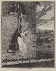 Illustration für Jack Sheppard von George (after) Cruikshank
