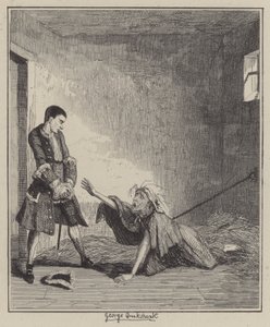 Illustration für Jack Sheppard (Gravur) von George (after) Cruikshank