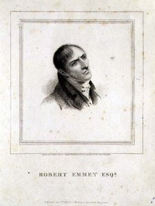 Porträt von Robert Emmet Esq. (1778-1803), graviert von J. Heath, veröffentlicht von G. Robinson, London von George (after) Petrie