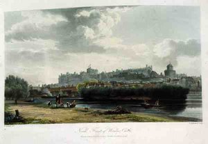 Die Nordfront von Windsor Castle, aus 