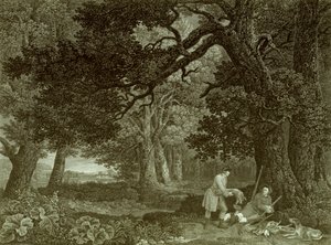 Eine Ruhe nach dem Schießen, Platte 4 von George (after) Stubbs