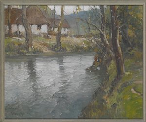 Grauer Tag in der Normandie, ca. 1910 von George Ames Aldrich