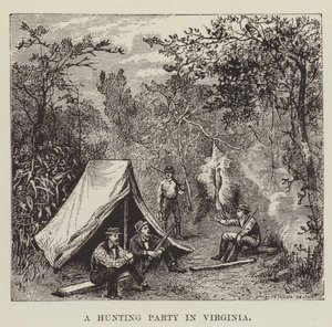 Eine Jagdgesellschaft in Virginia von George Augustus Sala