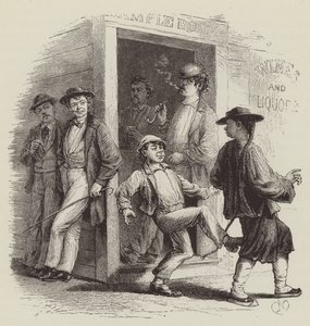 Angriff auf Chinesen in San Francisco von George Augustus Sala