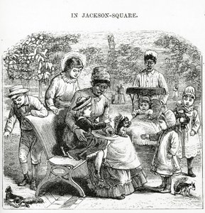In Jackson Square, New Orleans, Illustration aus 
