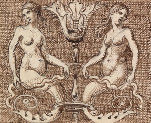 Zwei Meerjungfrauen von George Augustus Sala