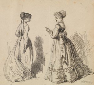 Zwei Frauen von George Augustus Sala