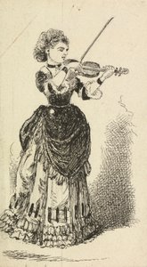 Frau spielt Geige