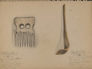 Kamm und Rückenkratzer von George B. Wally