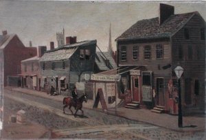 S.W. Ecke der 13th und Race Street, ca. 1875 von George Bacon Wood