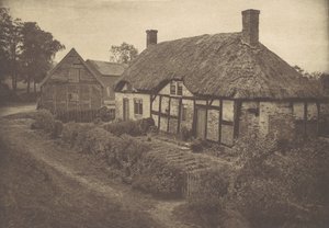 Izaak Waltons Haus in Shallowford, Staffordshire, 1880er Jahre, gedruckt 1888 von George Bankart