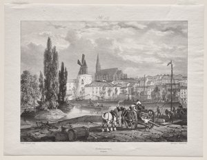 Pittoreske und romantische Reisen im alten Frankreich (Languedoc II, Teil I): Castelnaudary von George Barnard