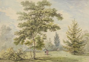 Der Akazienbaum - Figuren in einem Park