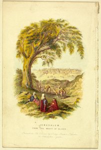 Jerusalem, vom Ölberg aus von George Baxter