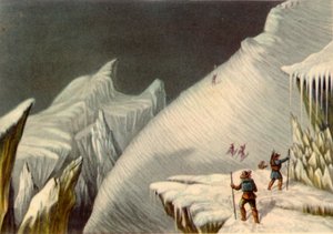 Stufe im Aufstieg auf den Mont Blanc, ca. 1853, 1946