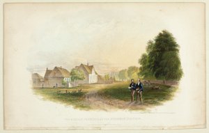 Die Missionsstation in Kuruman von George Baxter