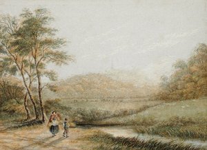 Blick von Harrow-on-the-Hill von George Baxter