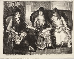 Elsie, Emma und Marjorie, Erster Stein von George Bellows