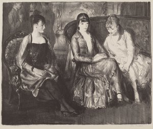 Elsie, Emma und Marjorie, zweiter Stein von George Bellows
