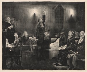 Gebetstreffen, Zweiter Stein von George Bellows