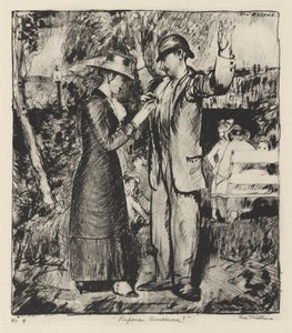 "Bereite dich vor, Amerika!" von George Bellows