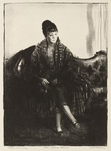 Der karierte Schal von George Bellows