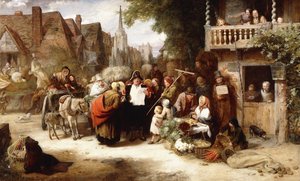 Markttag, die Ankunft des Hippodroms