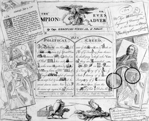 Der Champion, oder Evening Advertiser von Capt. Hercules Vinegar aus Pall Mall, 1744