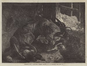 Auf der Suche nach einem Weihnachtsessen von George Bouverie Goddard