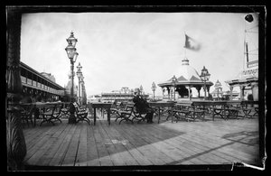 Kabel und eiserne Kuh, Coney Island, Brooklyn, ca. 1872-87 von George Bradford Brainerd