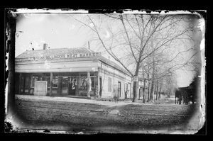 Frank Bollingers Fleischmarkt, Flatbush, Brooklyn, ca. 1872-87 von George Bradford Brainerd