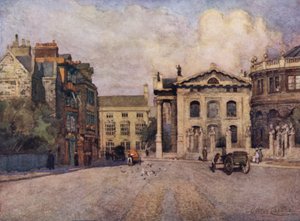 Oxford: Broad Street (Farblithografie) von George Carline