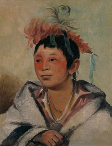 Aú-nah-kwet-to-hau-páy-o, Einer, der in den Wolken sitzt, ein Junge, 1831 von George Catlin
