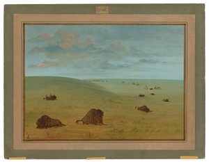 Nach der Büffeljagd - Sioux von George Catlin