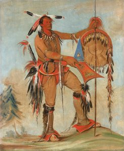 Ah-móu-a, Der Wal, Einer von Kee-o-kúks Hauptkriegern, 1835 von George Catlin