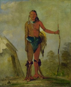Aih-no-wa, Das Feuer, ein Fuchs-Medizinmann von George Catlin
