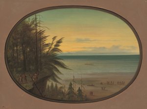 Eine indische Leiter - Nayas-Indianer von George Catlin