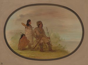 Ein alter Nayas-Indianer, seine Enkelin und ein Junge